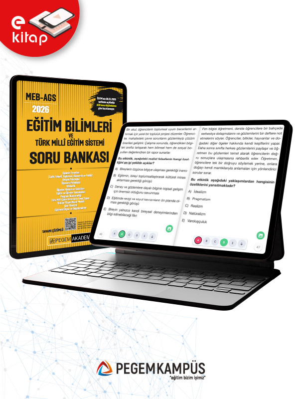 2026 MEB-AGS Eğitim Bilimleri ve Türk Millî Eğitim Sistemi Tamamı Çözümlü E-Soru Bankası