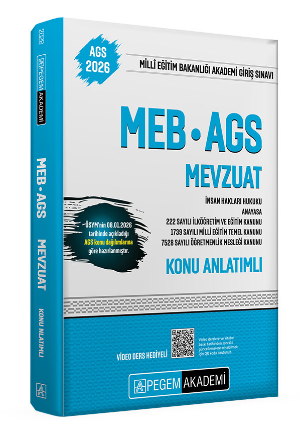 2026 MEB AGS Konu Anlatımlı Mevzuat