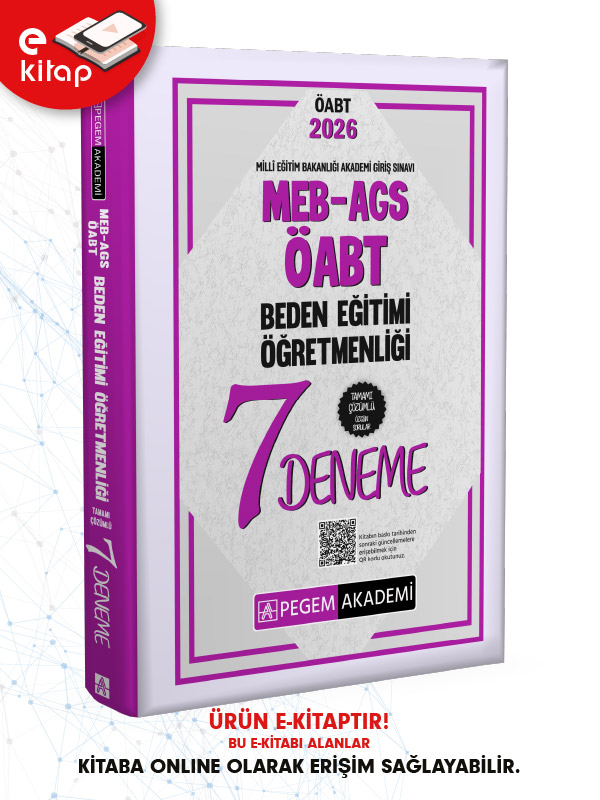 2026 MEB-AGS-ÖABT Beden Eğitimi Öğretmenliği Tamamı Çözümlü 7 E-Deneme