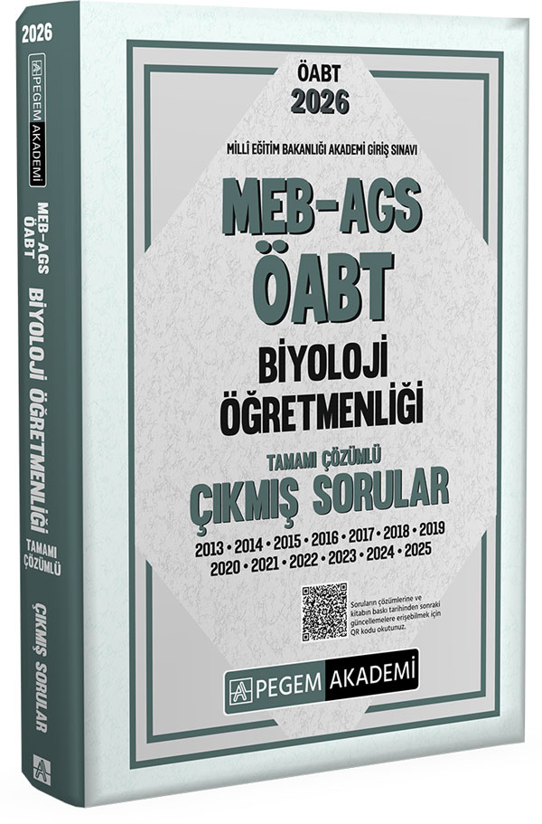 2026 MEB AGS ÖABT Biyoloji Öğretmenliği Tamamı Çözümlü Çıkmış Sorular 2026 MEB AGS ÖABT Biyoloji Öğretmenliği Tamamı Çözümlü Çıkmış Sorular