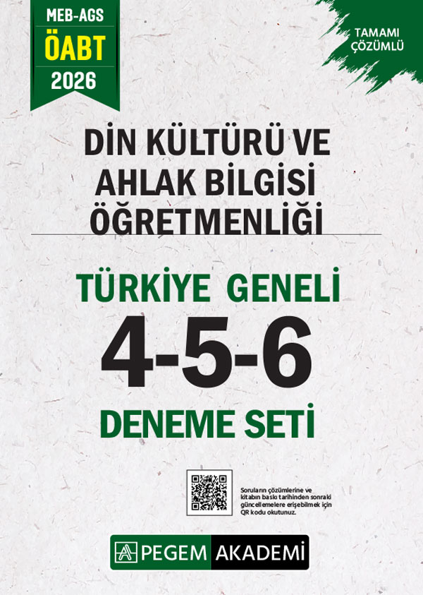 2026 MEB AGS ÖABT Din Kültürü ve Ahlak Bilgisi Öğretmenliği Tamamı Çözümlü Türkiye Geneli 4-5-6 (3'lü Deneme Seti) 2026 MEB AGS ÖABT Din Kültürü ve Ahlak Bilgisi Öğretmenliği Tamamı Çözümlü Türkiye Geneli 4-5-6 (3'lü Deneme Seti)