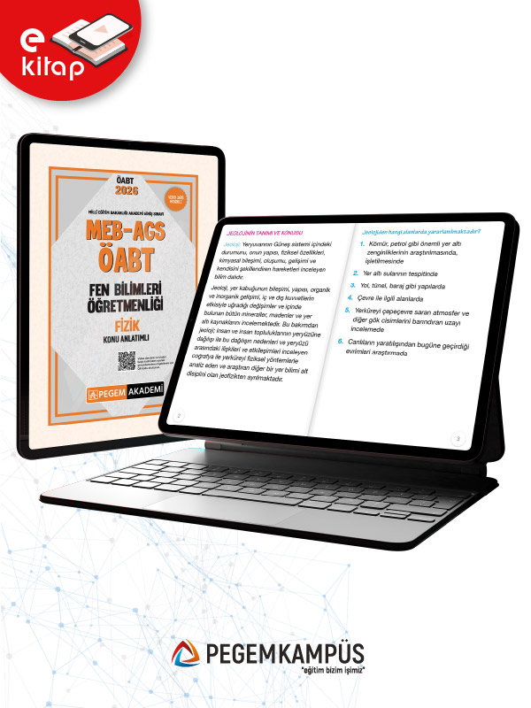 2026 MEB-AGS ÖABT Fen Bilimleri Öğretmenliği Konu Anlatımlı E-Kitap Seti
