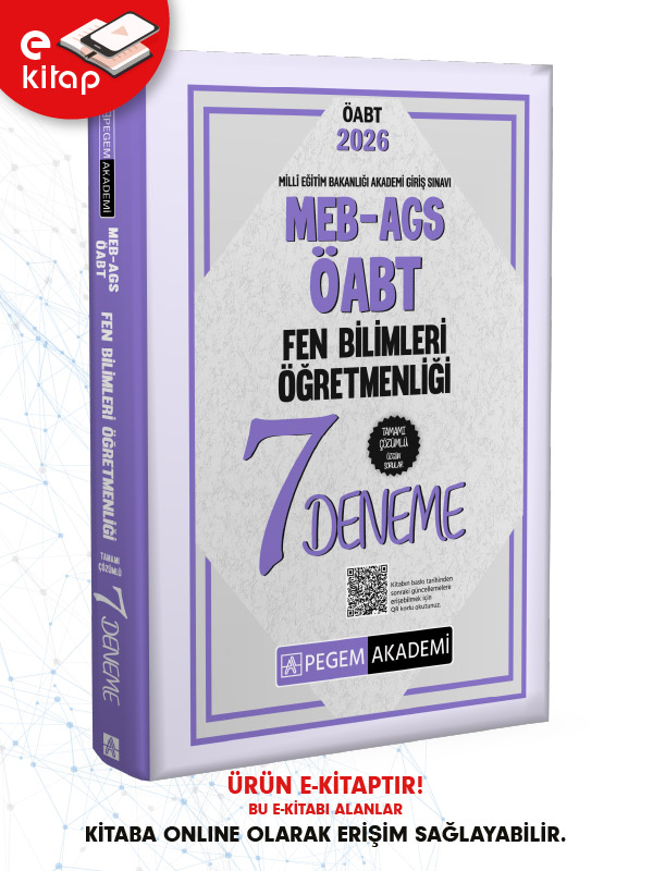 2026 MEB-AGS-ÖABT Fen Bilimleri Öğretmenliği Tamamı Çözümlü 7 E-Deneme
