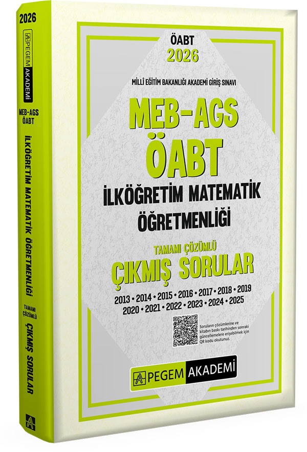 2026 MEB AGS ÖABT İlköğretim Matematik Öğretmenliği Tamamı Çözümlü Çıkmış Sorular 2026 MEB AGS ÖABT İlköğretim Matematik Öğretmenliği Tamamı Çözümlü Çıkmış Sorular