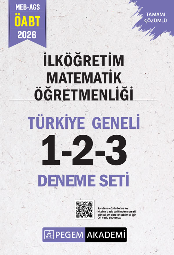 2026 MEB AGS ÖABT İlköğretim Matematik Öğretmenliği Tamamı Çözümlü Türkiye Geneli 1-2-3 (3'lü Deneme Seti) 2026 MEB AGS ÖABT İlköğretim Matematik Öğretmenliği Tamamı Çözümlü Türkiye Geneli 1-2-3 (3'lü Deneme Seti)