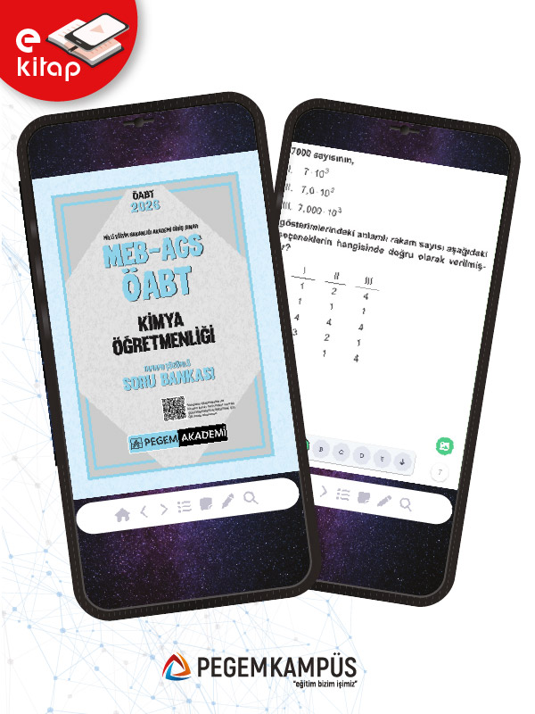 2026 MEB-AGS ÖABT Kimya Öğretmenliği Tamamı Çözümlü E-Soru Bankası