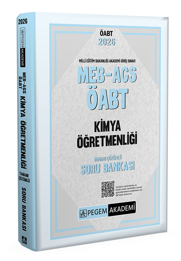 2026 MEB AGS ÖABT Kimya Öğretmenliği Tamamı Çözümlü Soru Bankası 2026 MEB AGS ÖABT Kimya Öğretmenliği Tamamı Çözümlü Soru Bankası