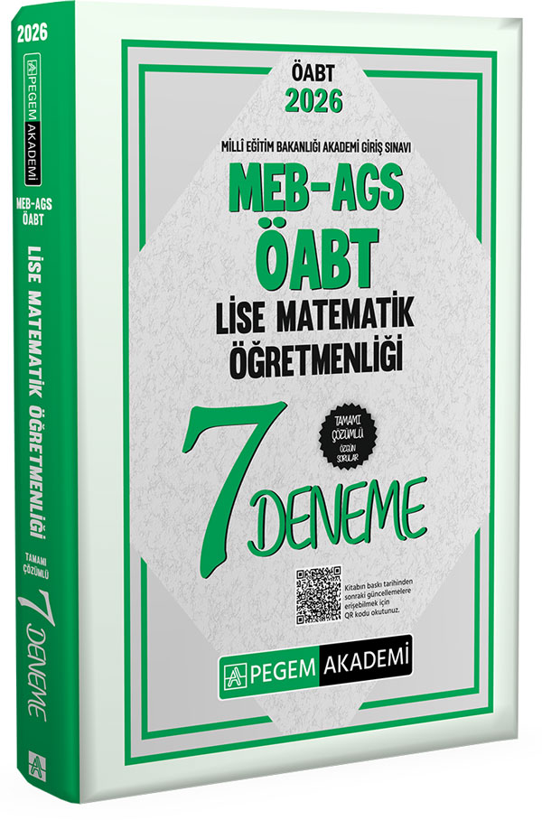 2026 MEB AGS ÖABT Lise Matematik Öğretmenliği Tamamı Çözümlü 7 Deneme