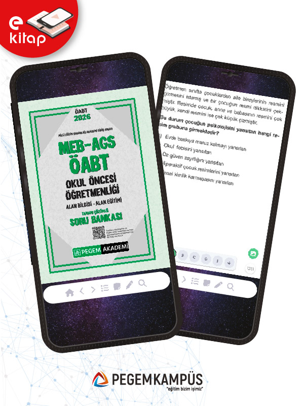2026 MEB-AGS ÖABT Okul Öncesi Öğretmenliği Alan Bilgisi - Alan Eğitimi Tamamı Çözümlü E-Soru Bankası