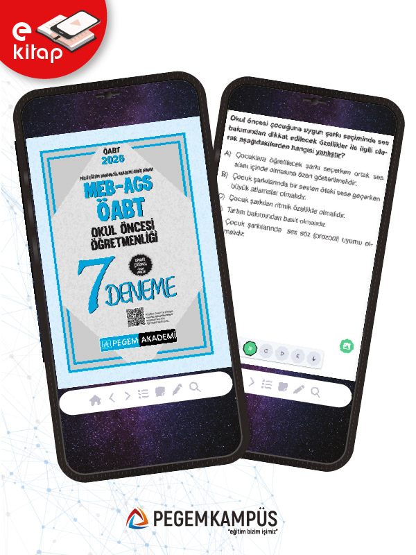 2026 MEB-AGS-ÖABT Okul Öncesi Öğretmenliği Tamamı Çözümlü 7 E-Deneme