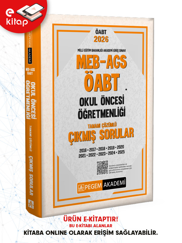 2026 MEB-AGS ÖABT Okul Öncesi Öğretmenliği Tamamı Çözümlü Çıkmış Sorular (e-kitap)