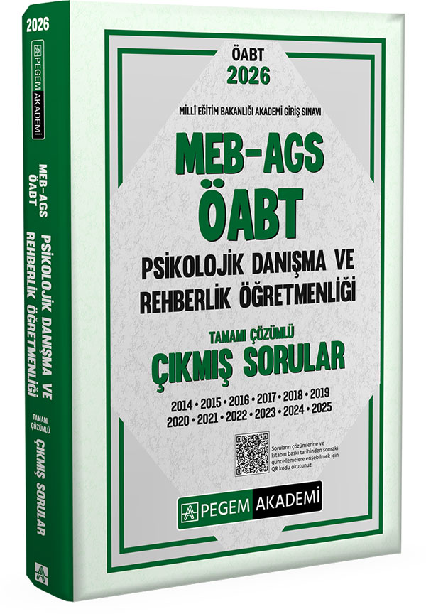 2026 MEB AGS ÖABT Psikolojik Danışma ve Rehberlik Öğretmenliği Tamamı Çözümlü Çıkmış Sorular 2026 MEB AGS ÖABT Psikolojik Danışma ve Rehberlik Öğretmenliği Tamamı Çözümlü Çıkmış Sorular