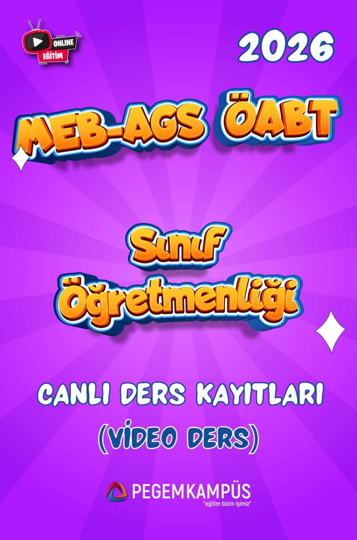 2026 MEB-AGS ÖABT Sınıf Öğretmenliği Canlı Ders Kayıtları (Video Ders)
