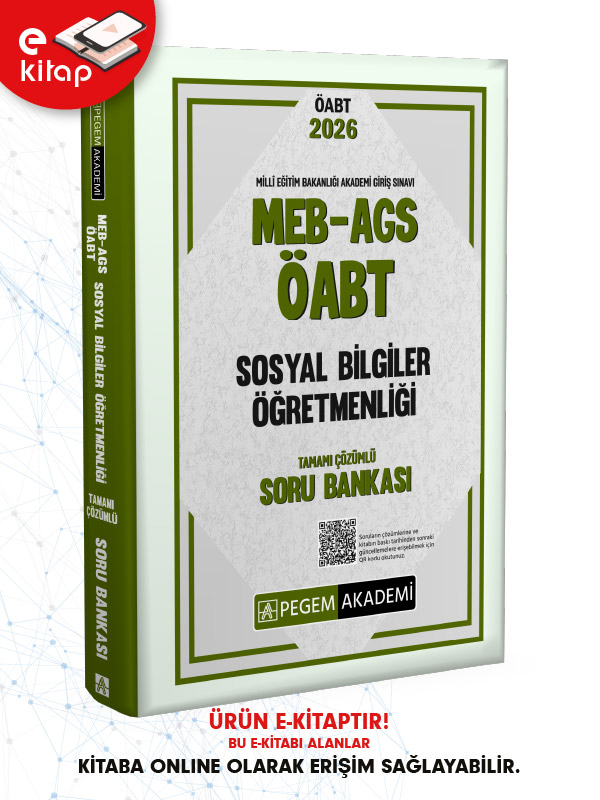 2026 MEB-AGS ÖABT Sosyal Bilgiler Öğretmenliği Tamamı Çözümlü E-Soru Bankası