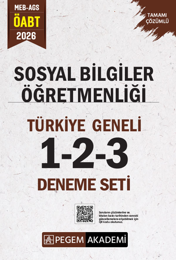 2026 MEB AGS ÖABT Sosyal Bilgiler Öğretmenliği Tamamı Çözümlü Türkiye Geneli 1-2-3 (3'lü Deneme Seti
