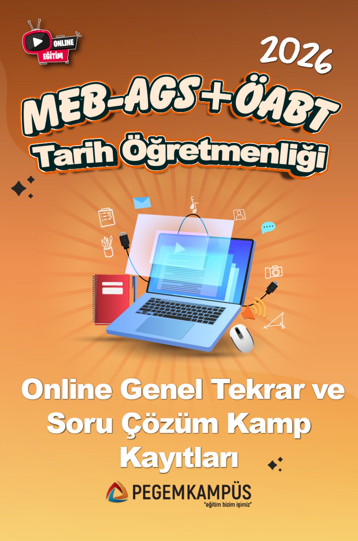 2026 MEB-AGS + ÖABT Tarih Öğretmenliği Online Genel Tekrar ve Soru Çözüm Kamp Kayıtları 2026 MEB-AGS + ÖABT Tarih Öğretmenliği Online Genel Tekrar ve Soru Çözüm Kamp Kayıtları