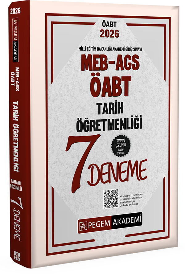 2026 MEB AGS ÖABT Tarih Öğretmenliği Tamamı Çözümlü 7 Deneme 2026 MEB AGS ÖABT Tarih Öğretmenliği Tamamı Çözümlü 7 Deneme