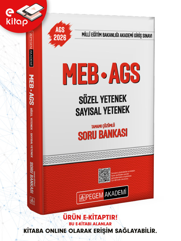 2026 MEB-AGS Sözel Yetenek-Sayısal Yetenek Tamamı Çözümlü E-Soru Bankası