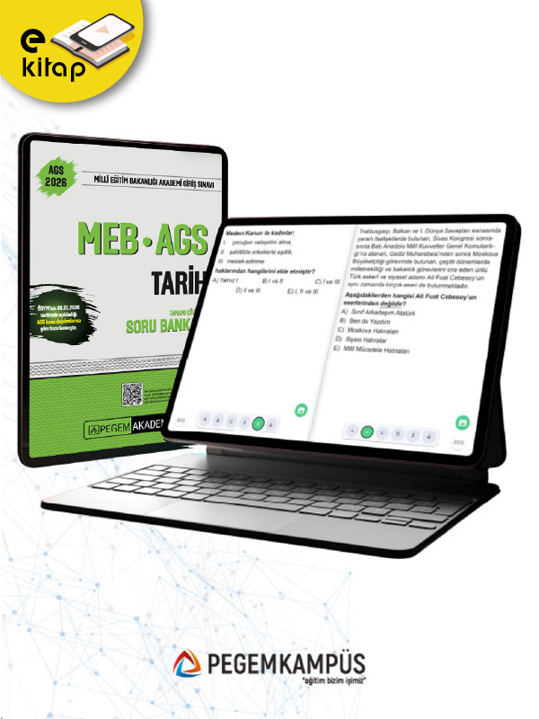 2026 MEB-AGS Tarih Tamamı Çözümlü E-Soru Bankası