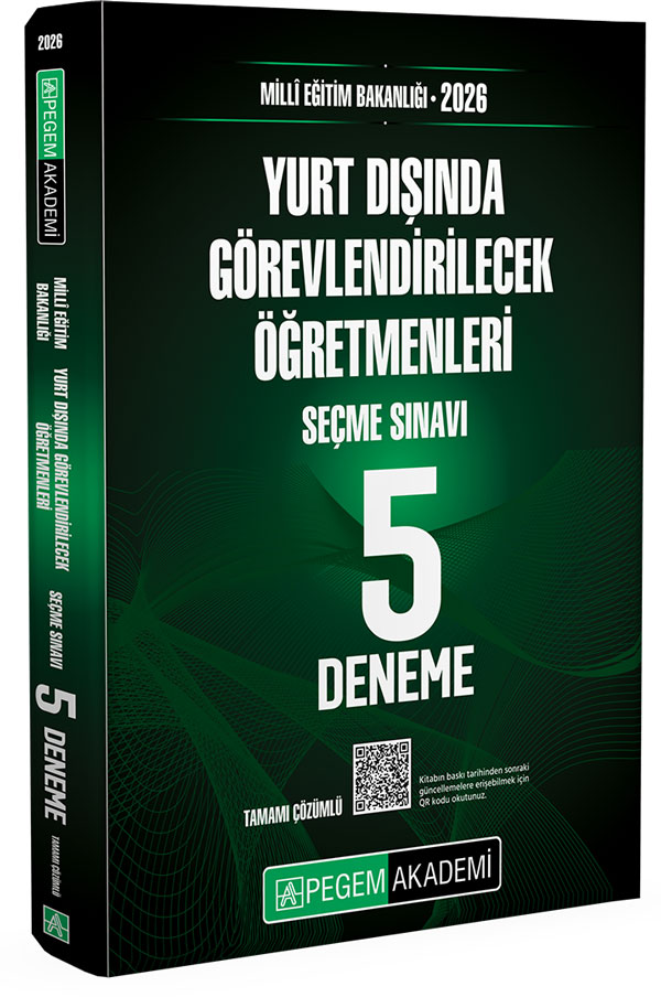 2026 MEB Yurt Dışında Görevlendirilecek Öğretmenleri Seçme Sınavı Tamamı Çözümlü 5 Deneme