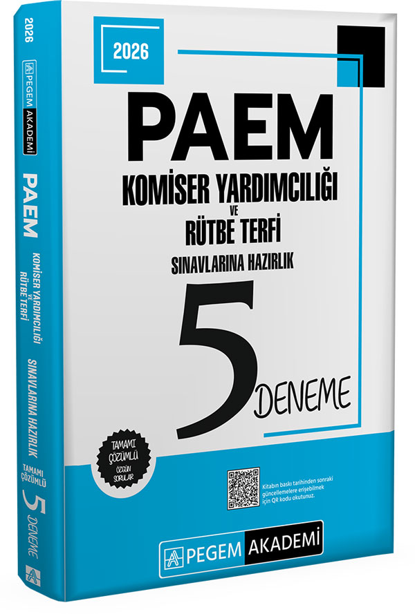 2026 PAEM Komiser Yardımcılığı ve Rütbe Terfi Sınavlarına Hazırlık 5 Deneme 2026 PAEM Komiser Yardımcılığı ve Rütbe Terfi Sınavlarına Hazırlık 5 Deneme