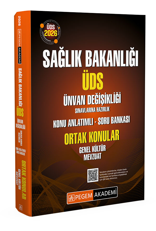 2026 ÜDS Sağlık Bakanlığı Ünvan Değişikliği Sınavlarına Hazırlık Konu Anlatımlı Soru Bankası ORTAK KONULAR GENEL KÜLTÜR MEVZUAT 2026 ÜDS Sağlık Bakanlığı Ünvan Değişikliği Sınavlarına Hazırlık Konu Anlatımlı Soru Bankası ORTAK KONULAR GENEL KÜLTÜR MEVZUAT