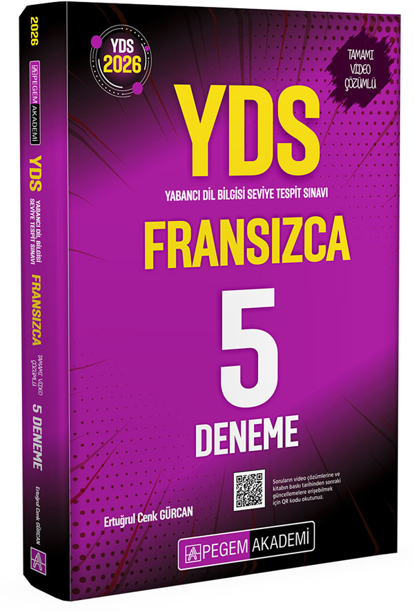 2026 YDS Fransızca Tamamı Video Çözümlü 5 Deneme