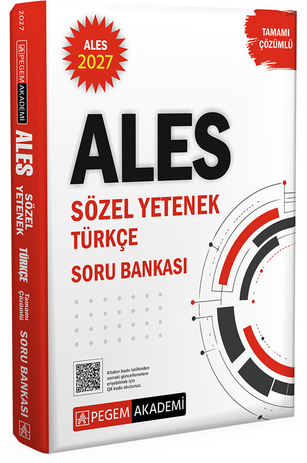 2027 ALES Sözel Yetenek Türkçe Tamamı Çözümlü Soru Bankası