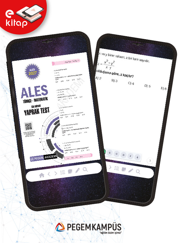 2027 ALES Türkçe-Matematik Çek Kopart Yaprak Test E-Kitap