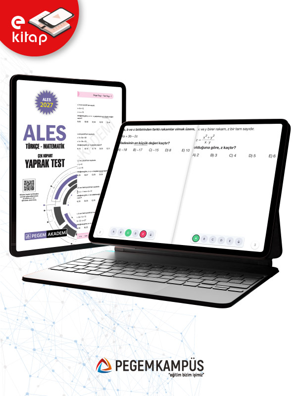 2027 ALES Türkçe-Matematik Çek Kopart Yaprak Test E-Kitap