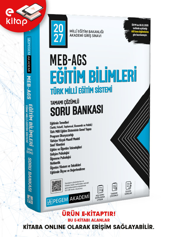 2027 MEB-AGS Eğitim Bilimleri ve Türk Millî Eğitim Sistemi E-Soru Bankası