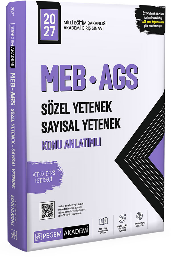 2027 MEB AGS Konu Anlatımlı Sözel Yetenek Sayısal Yetenek
