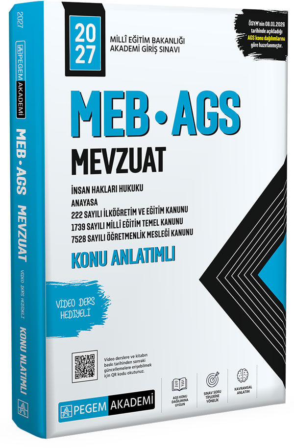 2027 MEB-AGS Mevzuat Konu Anlatımlı