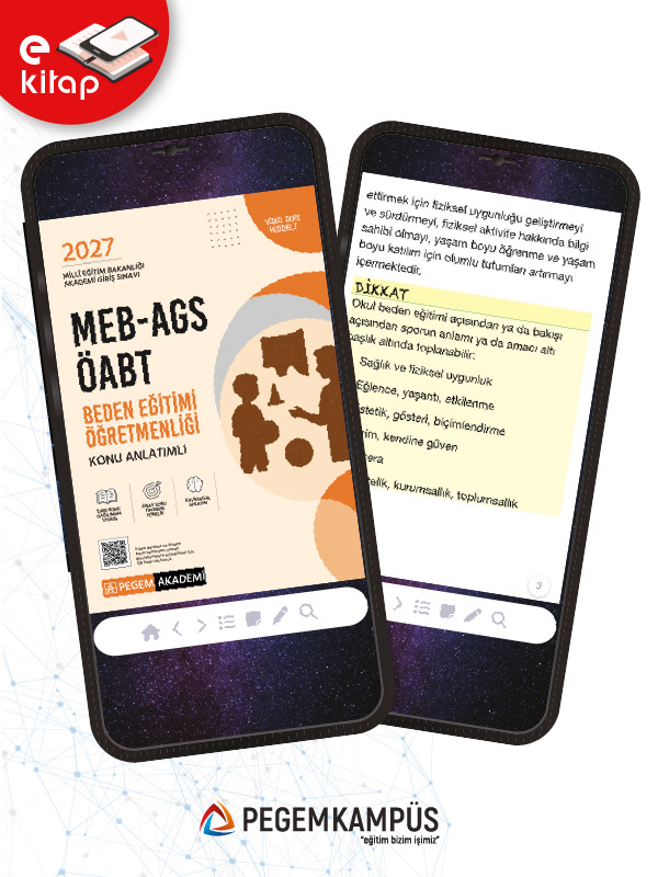 2027 MEB-AGS ÖABT Beden Eğitimi Öğretmenliği Konu Anlatımlı E-Kitap