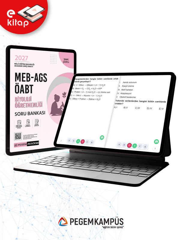 2027 MEB-AGS ÖABT Biyoloji Öğretmenliği E-Soru Bankası