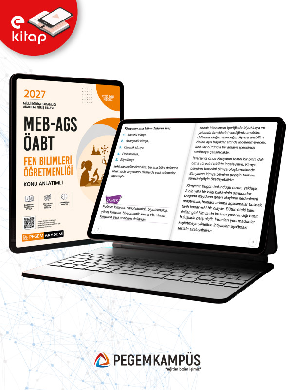 2027 MEB-AGS ÖABT Fen Bilimleri Öğretmenliği Konu Anlatımlı E-Kitap Seti