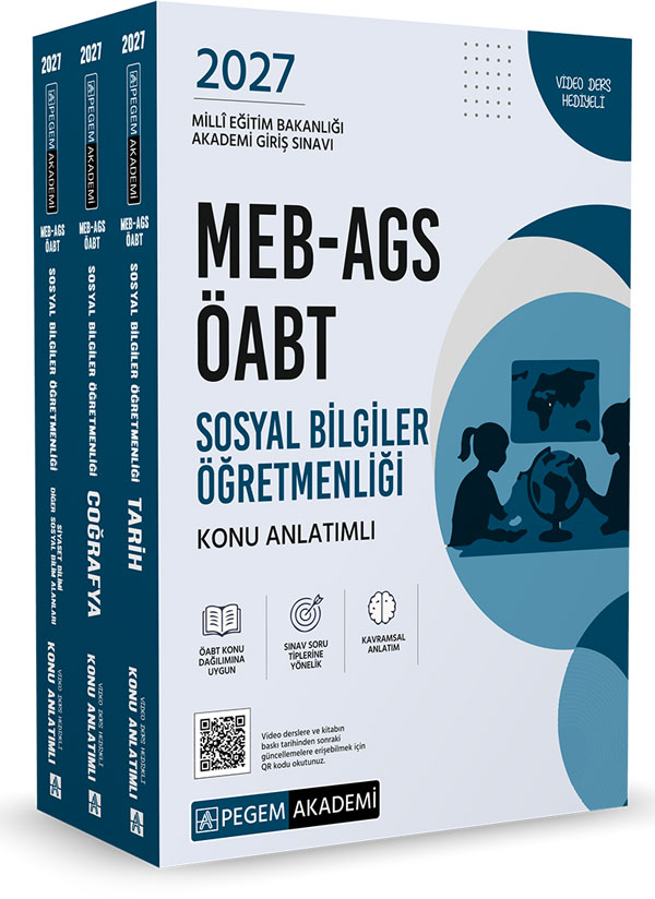 2027 MEB-AGS ÖABT Sosyal Bilgiler Öğretmenliği Konu Anlatımlı (3 Kitap) 2027 MEB-AGS ÖABT Sosyal Bilgiler Öğretmenliği Konu Anlatımlı (3 Kitap)