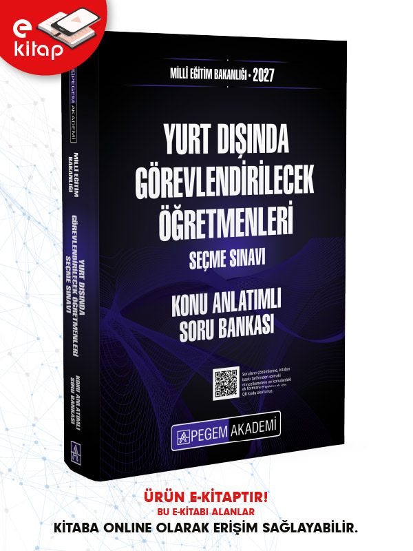 2027 MEB Yurt Dışında Görevlendirilecek Öğretmenleri Seçme Sınavı Konu Anlatımlı Soru Bankası E-Kitap 2027 MEB Yurt Dışında Görevlendirilecek Öğretmenleri Seçme Sınavı Konu Anlatımlı Soru Bankası E-Kitap