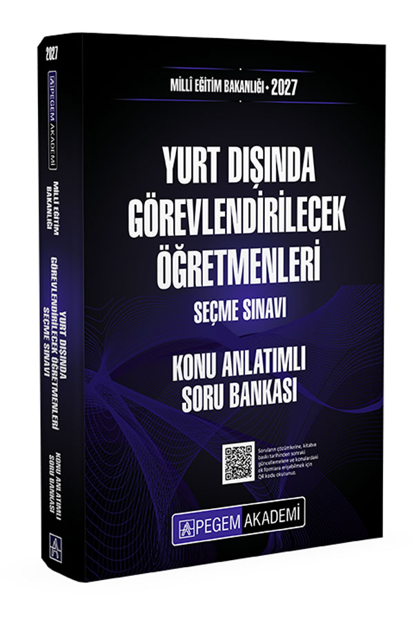 2027 MEB Yurt Dışında Görevlendirilecek Öğretmenleri Seçme Sınavı Konu Anlatımlı Soru Bankası