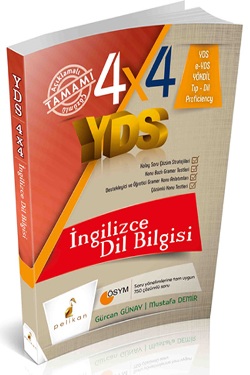 4x4 YDS Seti 4. Kitap İngilizce Dilbilgisi Pelikan Yayınları