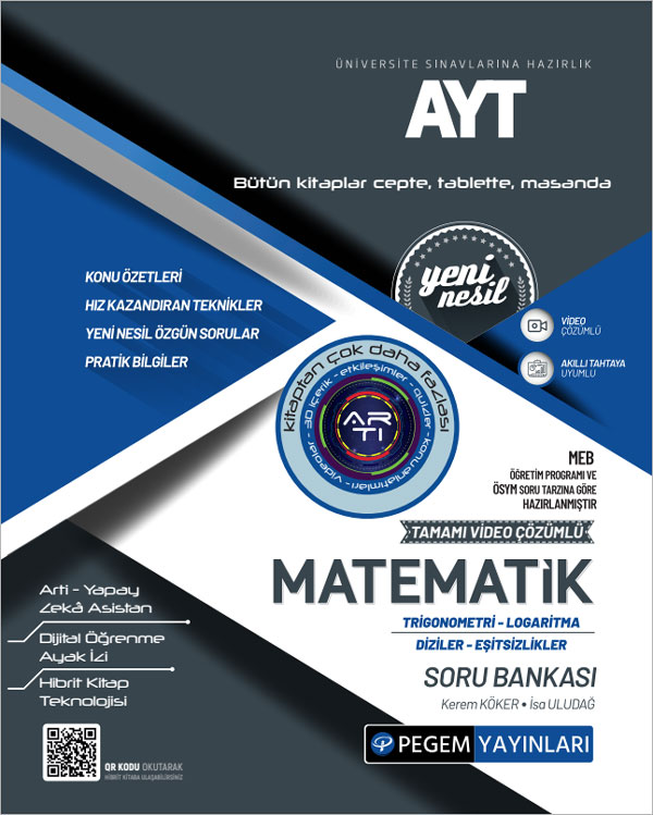 AYT Matematik Trigonometri-Logaritma-Diziler-Eşitsizlikler Soru Bankası AYT Matematik Trigonometri-Logaritma-Diziler-Eşitsizlikler Soru Bankası
