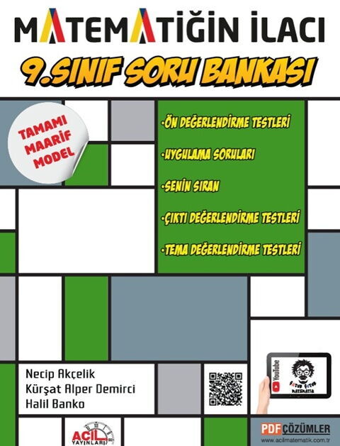 Acil Yayınları 9. Sınıf Matematiğin İlacı Soru Bankası Acil Yayınları 9. Sınıf Matematiğin İlacı Soru Bankası