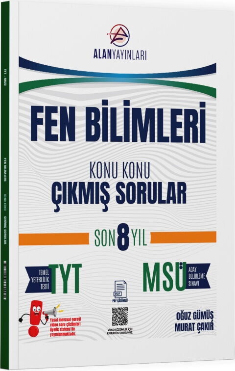 Alan Yayınları TYT MSÜ Fen Bilimleri Konu Konu Çıkmış Sorular Son 8 Yıl Alan Yayınları TYT MSÜ Fen Bilimleri Konu Konu Çıkmış Sorular Son 8 Yıl