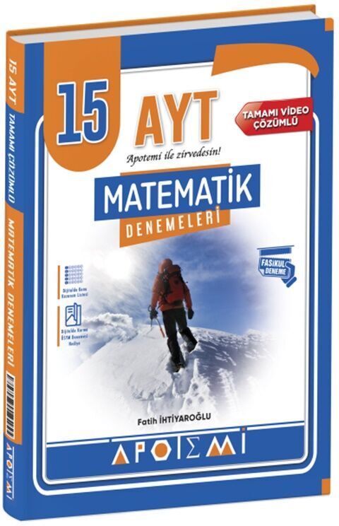 Apotemi Yayınları AYT Matematik 15 Çözümlü Deneme Apotemi Yayınları AYT Matematik 15 Çözümlü Deneme