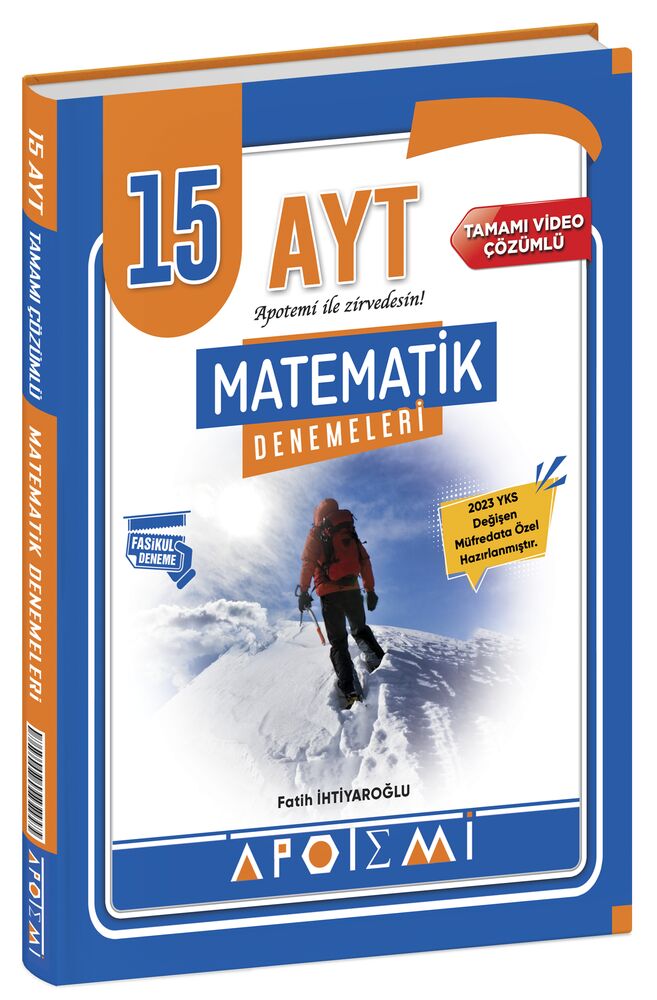 Apotemi Yayınları AYT Matematik 15 Deneme Özel Baskı