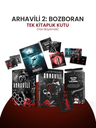 Arhavili 2 - Bozboran - Tek Kitaplık Kutu Yan Boyamalı - Ciltli