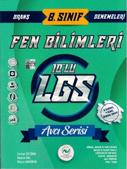 Av Akıllı Versiyon Yayınları 8. Sınıf LGS Fen Bilimleri 10 lu Deneme Av Akıllı Versiyon Yayınları 8. Sınıf LGS Fen Bilimleri 10 lu Deneme