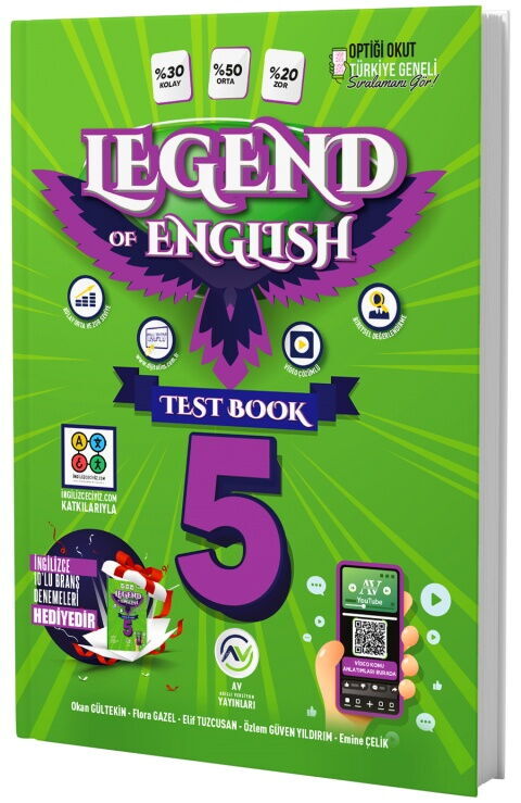 Av Yayınları 5. Sınıf Legend Of English Test Book Av Yayınları 5. Sınıf Legend Of English Test Book