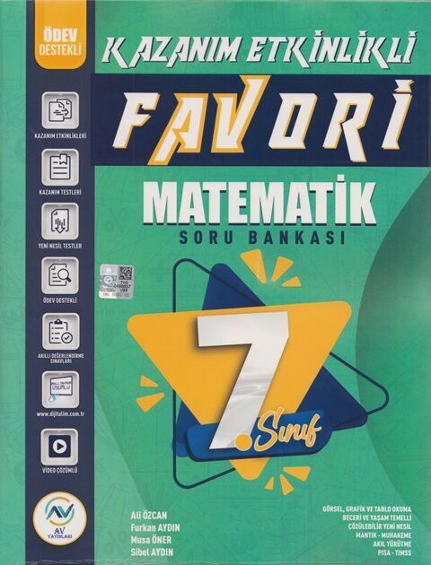 Av Yayınları 7. Sınıf Matematik Kazanım Etkinlikli Soru Bankası