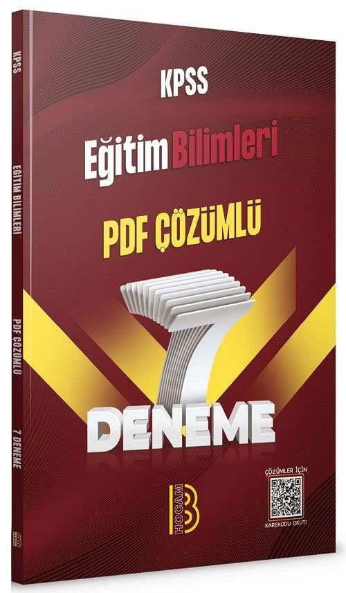KPSS Eğitim Bilimleri PDF Çözümlü 7 Deneme